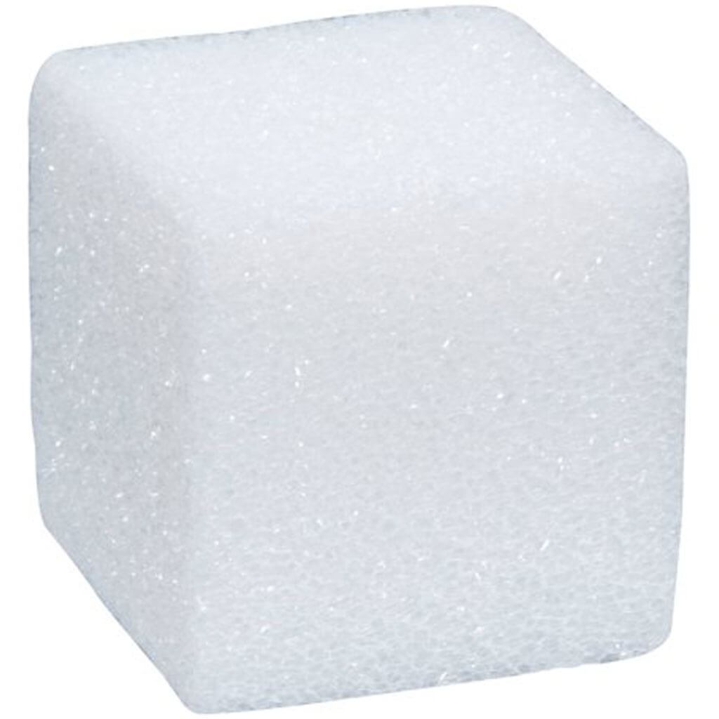 Styrofoam Block 3x3x3in White