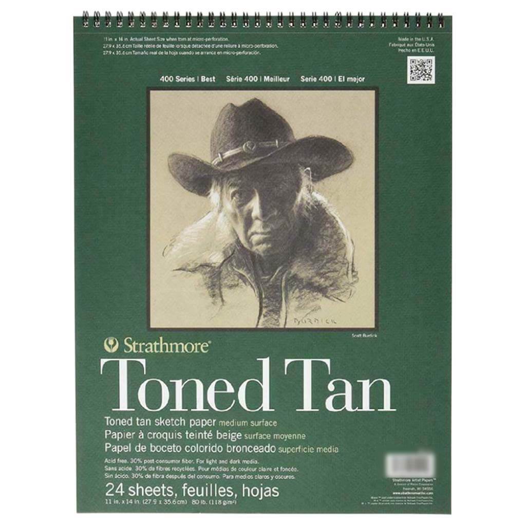 Strathmore 400 Series Toned Sketch Journal 11in x 14in 24 Sheets