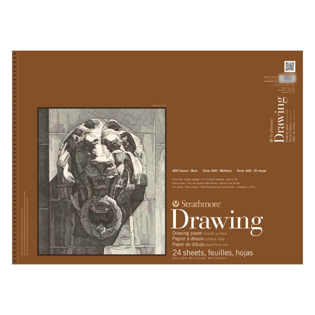 Strathmore 400 Drawing Pad Smooth 18in x 24in