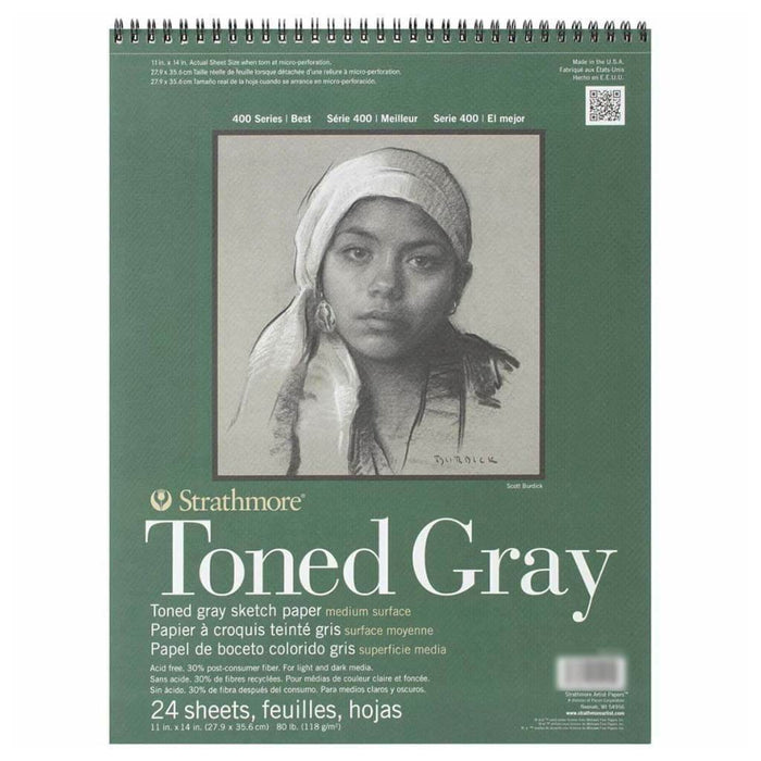 Strathmore Toned Gray Sketch Pad 11in X 14in
