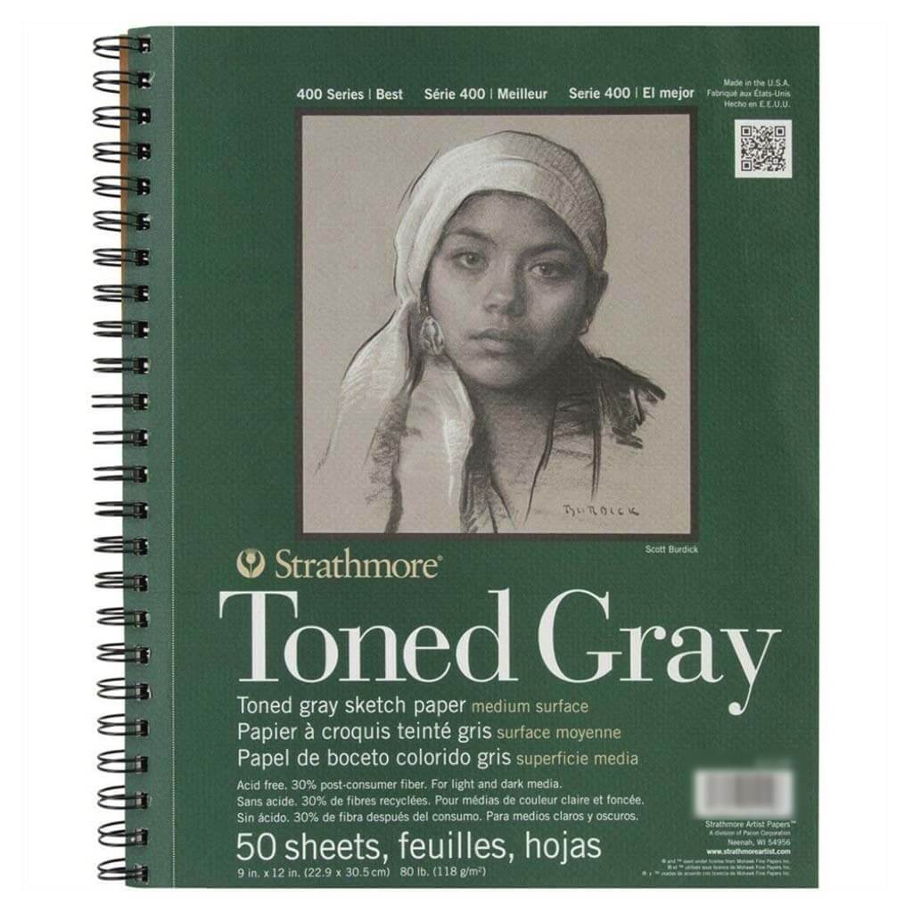 Strathmore Toned Gray Sketch Pad 9in x 12in