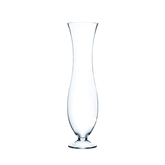 Clear Unique Trumpet Glass Vase, 5.5"X 20" 