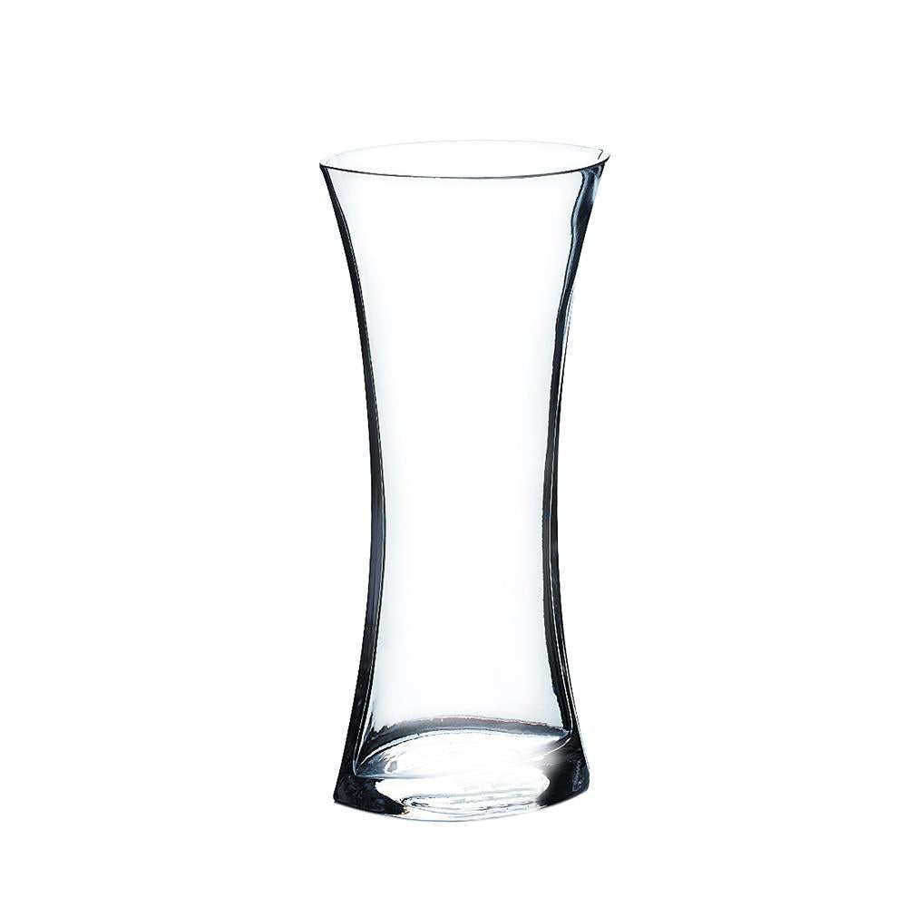 Clear Gathering Glass Vase, 4" X 10" 