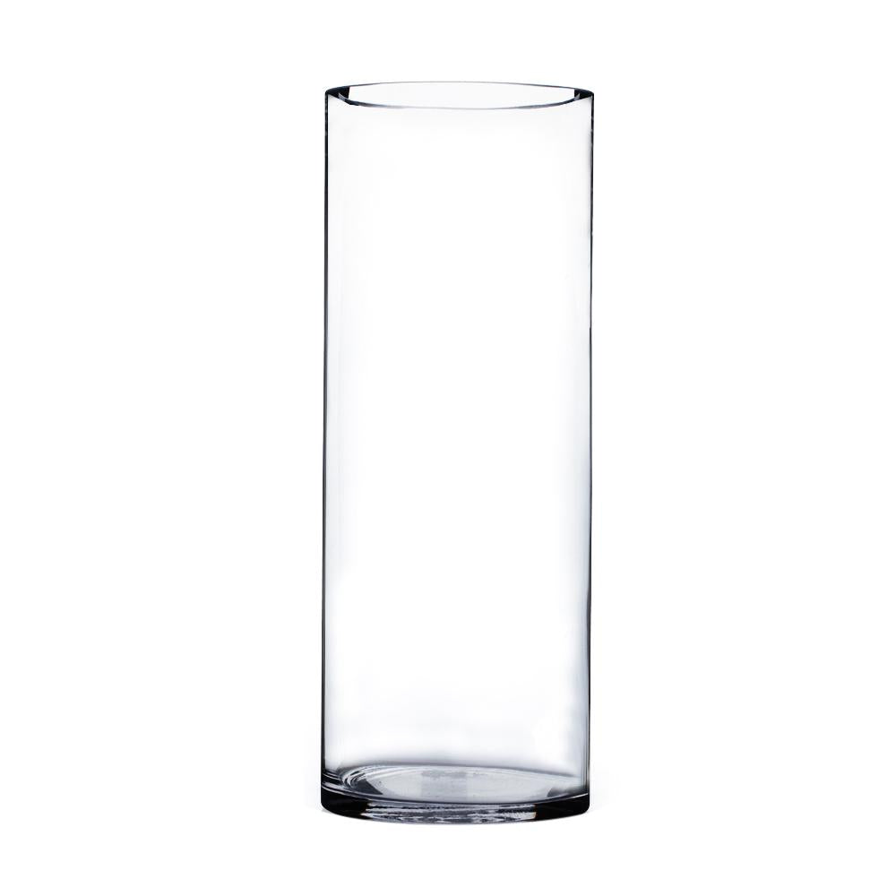 Clear Cylinder Glass Vase 4" x 12" 