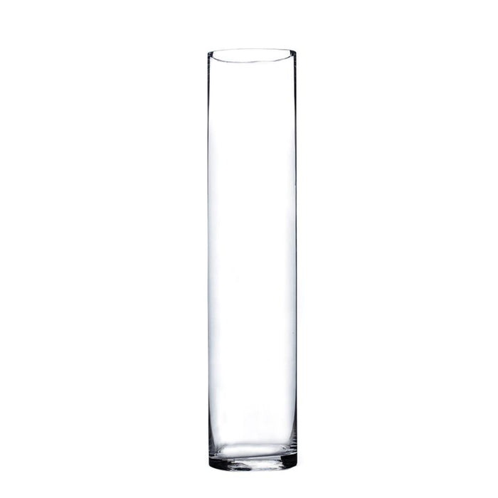 Clear Cylinder Glass Vase 4" x 20" 