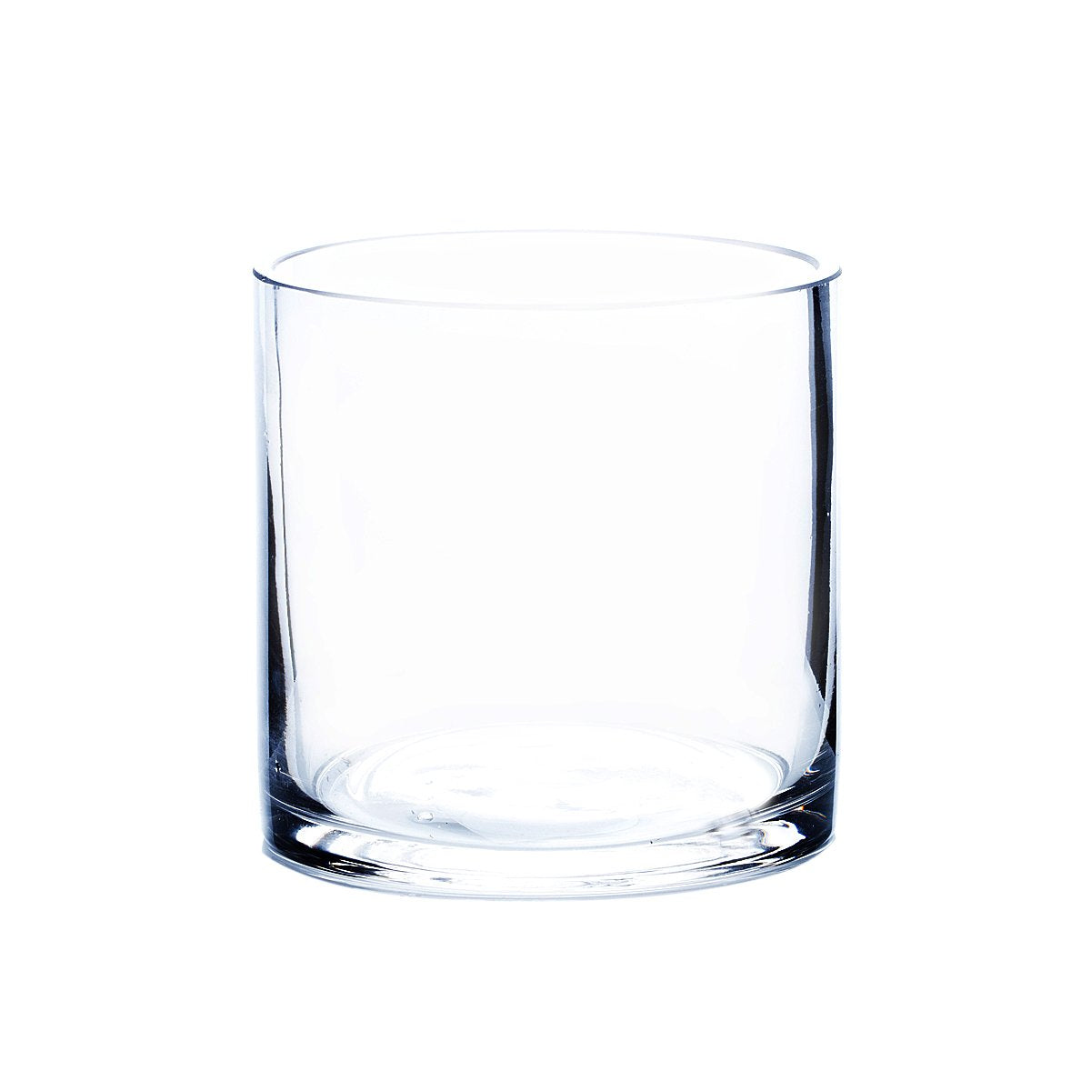 Clear Cylinder Glass Vase 5" x 5" 