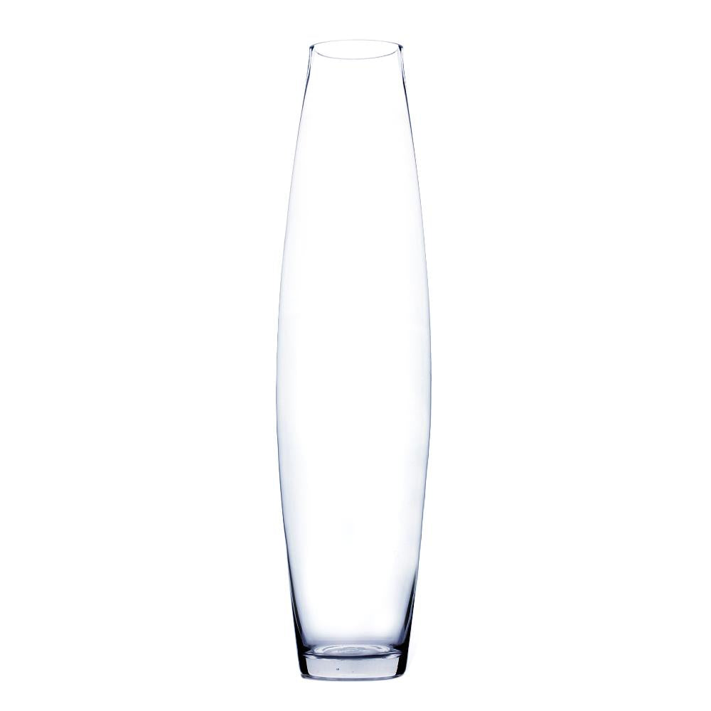 Clear Urn Bullet Glass Vase 4" x 24" 