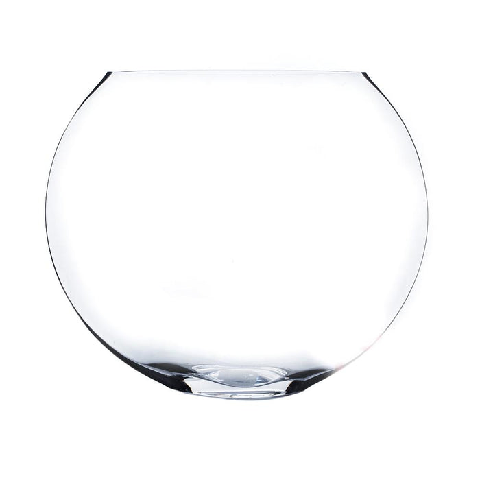 Clear Rectangle Block Glass Vase 6" x 13" 