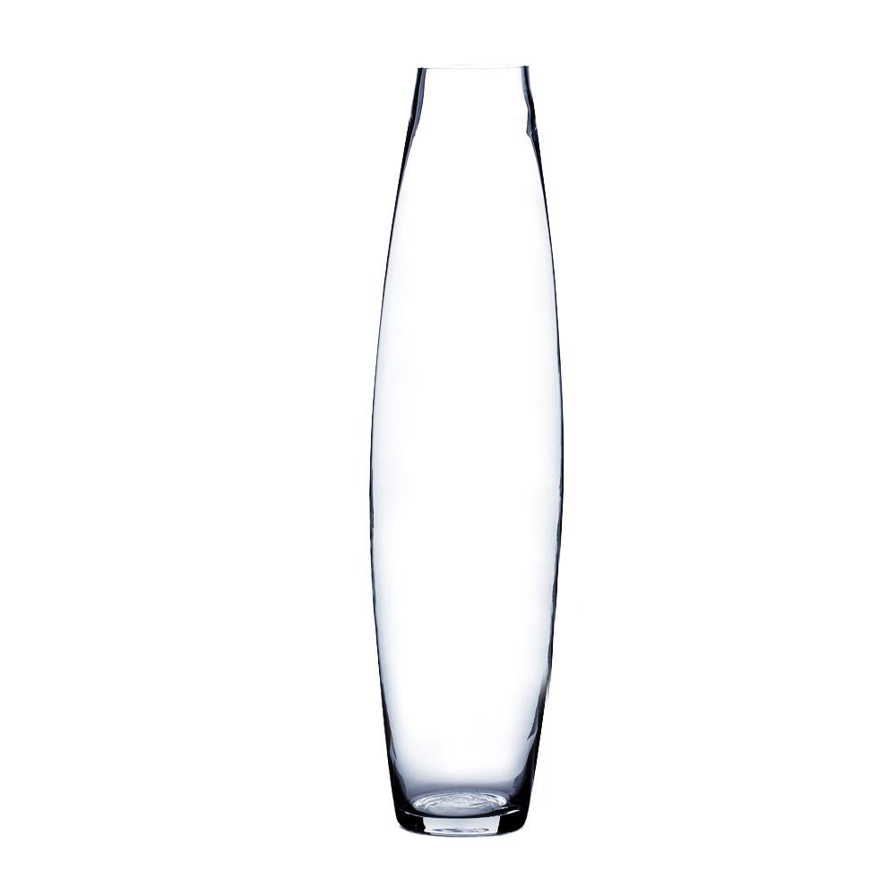 Clear Urn Bullet Glass Vase 4" x 28" 