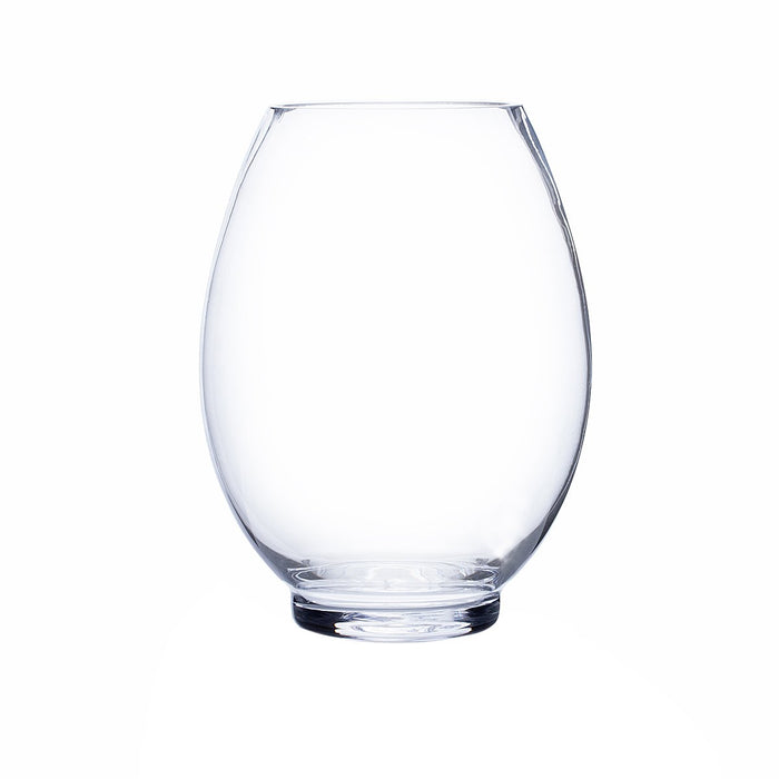 Clear Candle Holder Glass Vase, 3" X 7" 