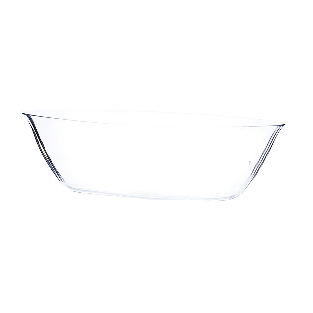 Clear Boat Glass Vase 11&quot; x 3.4&quot; x 3&quot; 