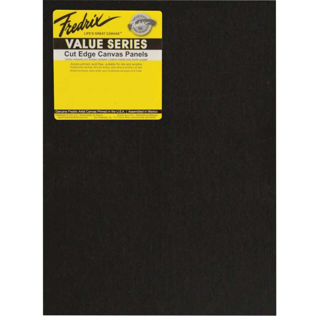 Canvas Panels Black Cut Edge Value Series