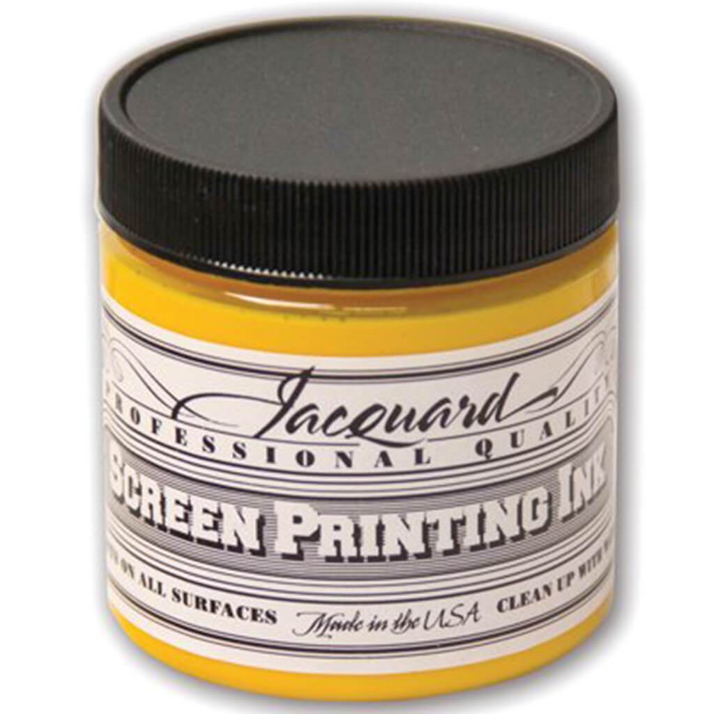 Professional Screen Printing Ink 4oz Solar Gold