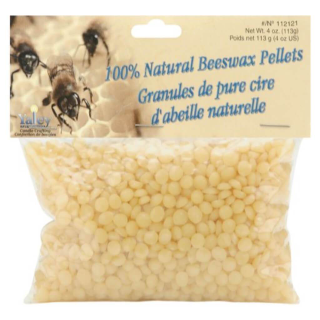 Natural Beeswax Pellets 4Oz 