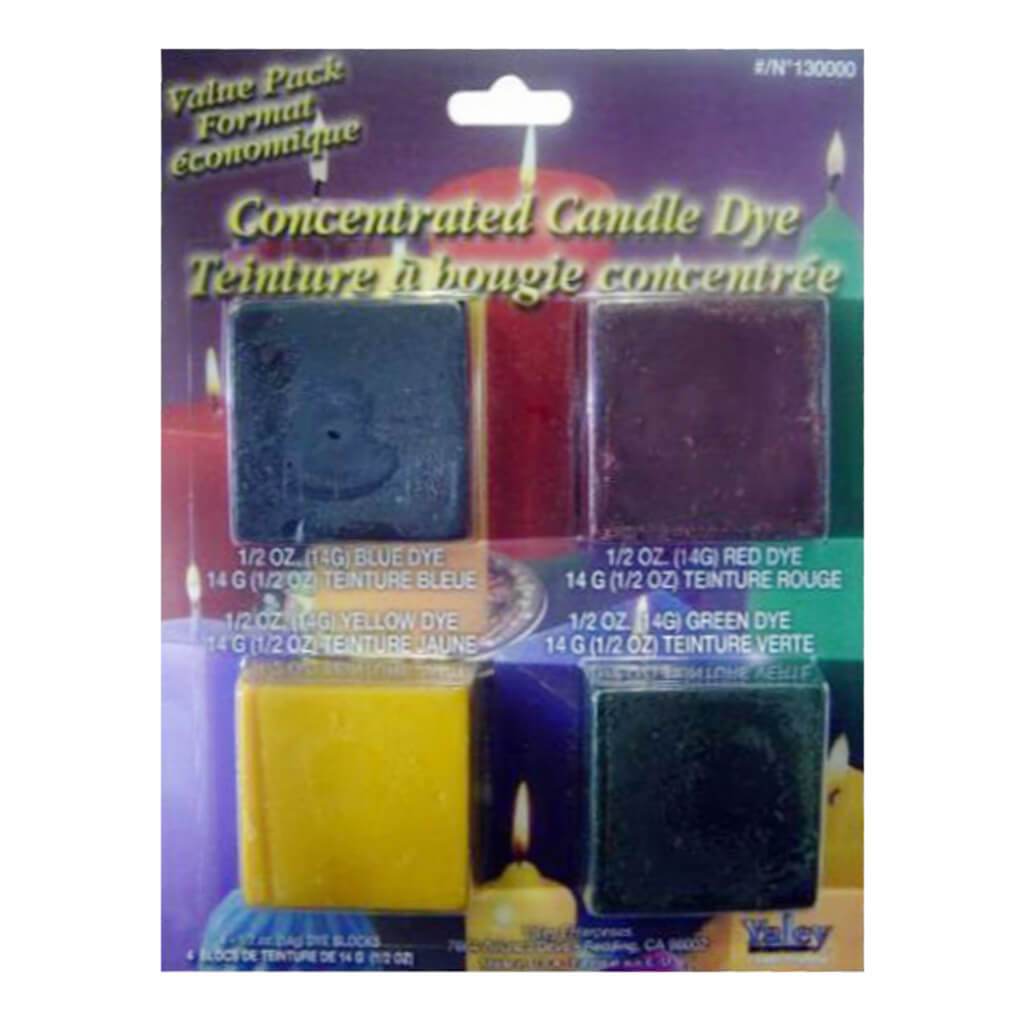 Value Pack Dyes Candle Block 1/2Oz 