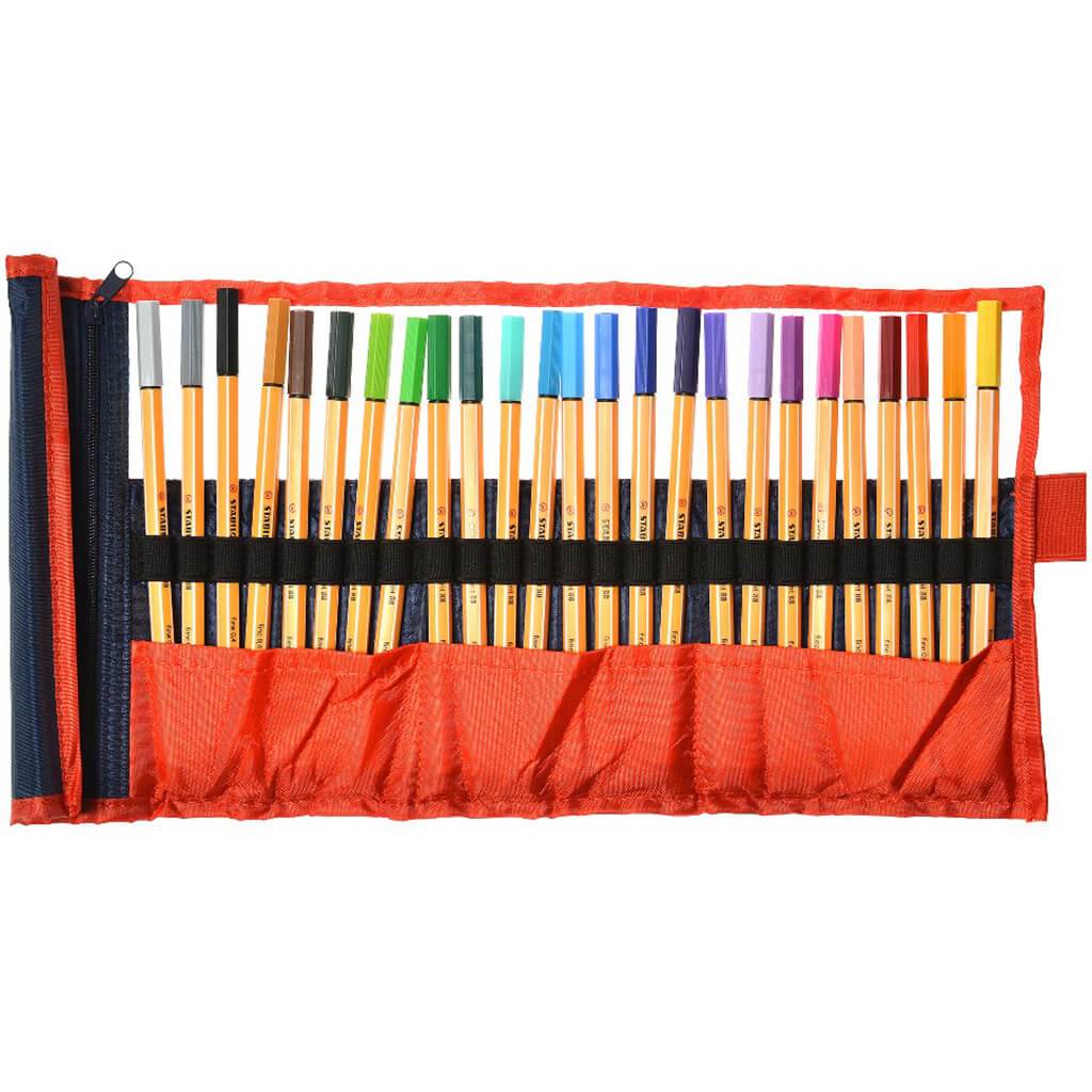 Stabilo Point 88 Roll Up Set 25 Colors