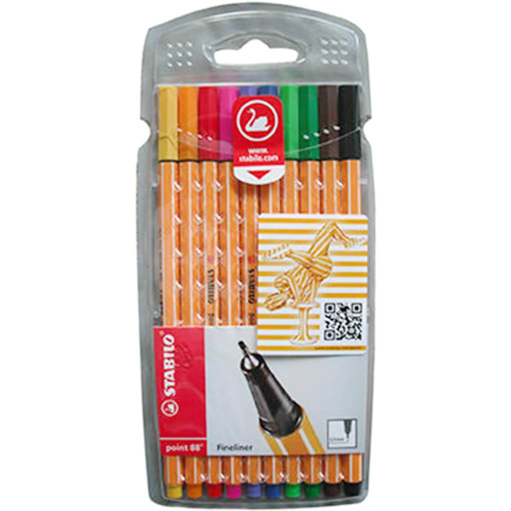 Point 88 Pen Sets 10 Color Set