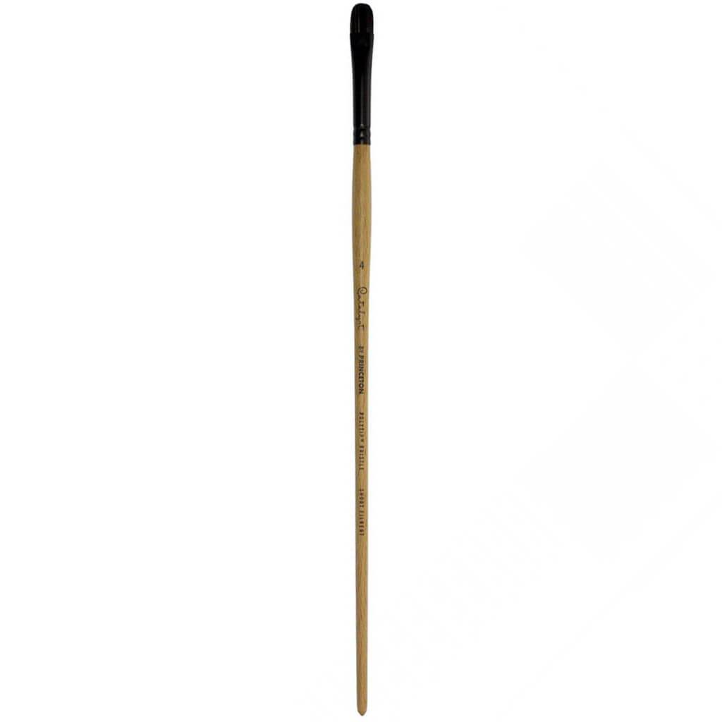 Princeton Catalyst Polytip Long Handle Bristle Brushes Filbert Short Hair