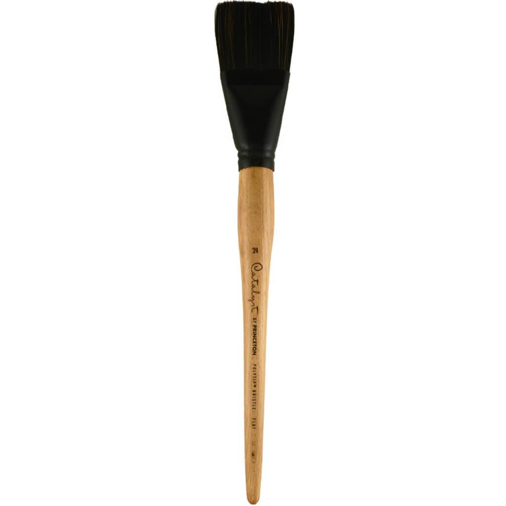 Princeton Catalyst Polytip Long Handle Bristle Brushes Flats