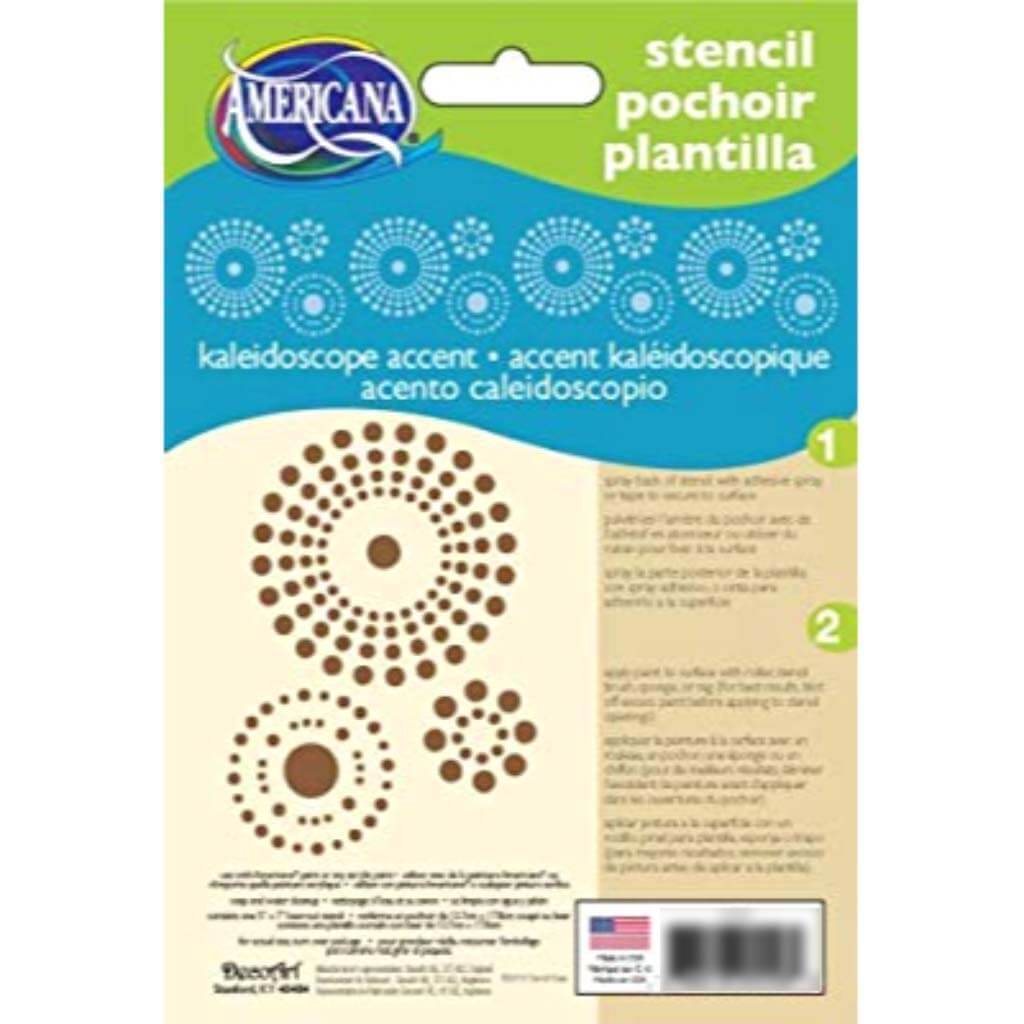 Americana Stencil Home Decor Series Kaleidoscope Acc 5X7