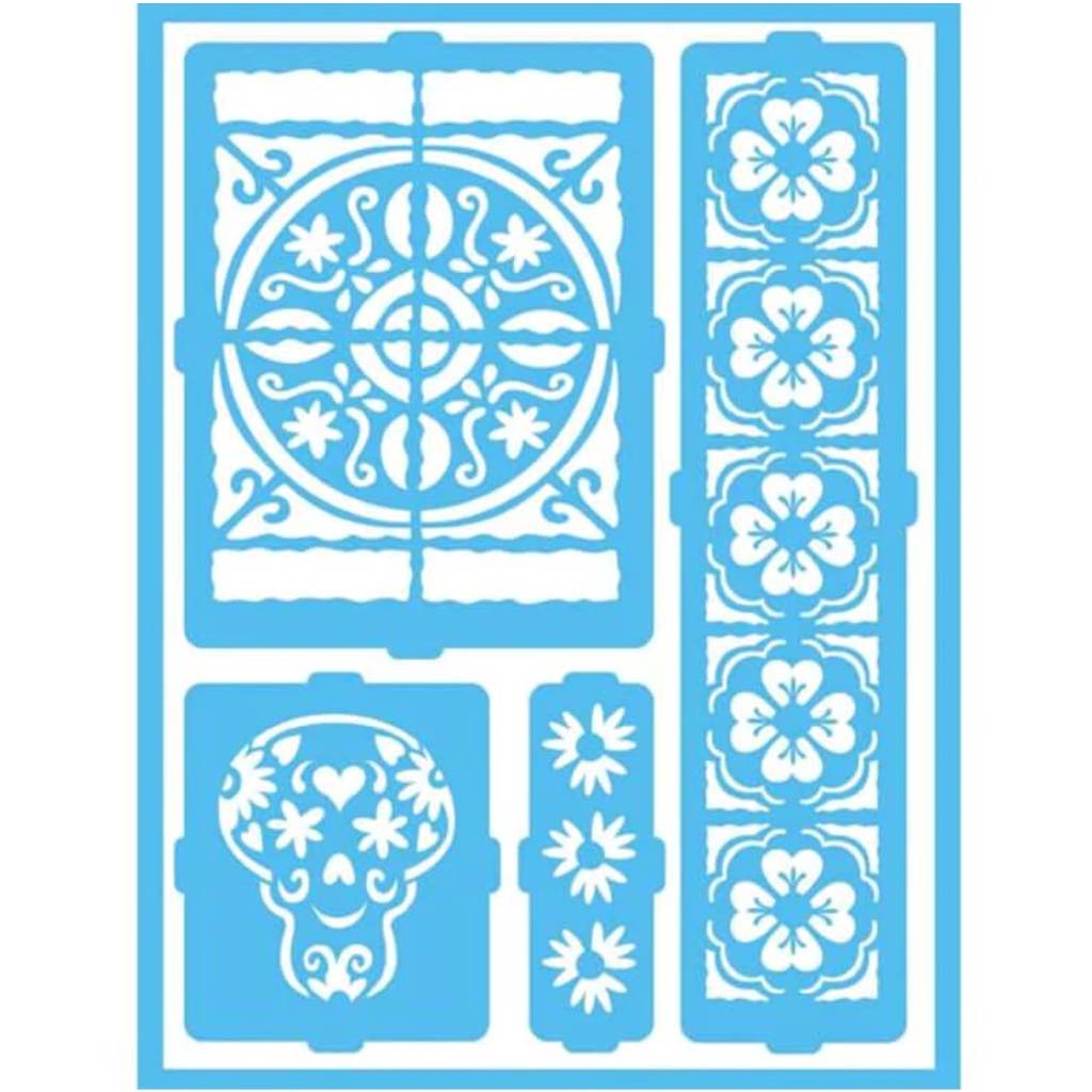 Self Adhesive Stencils Latin Inspiration 6X8