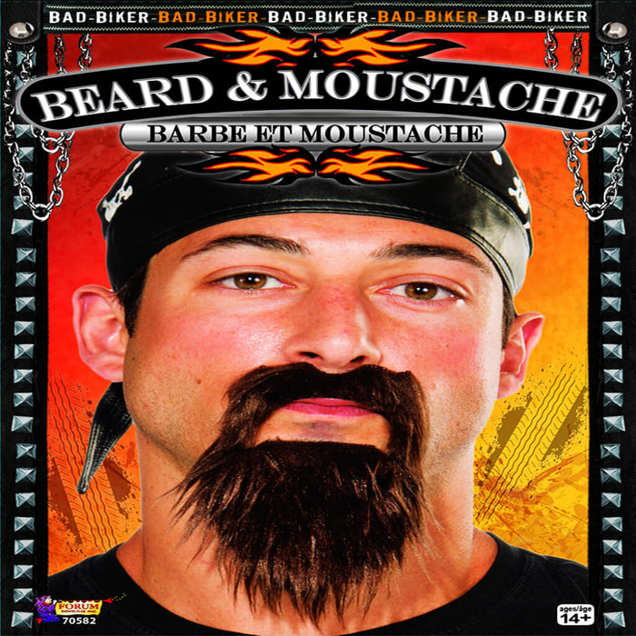 Biker Beard & Moustache