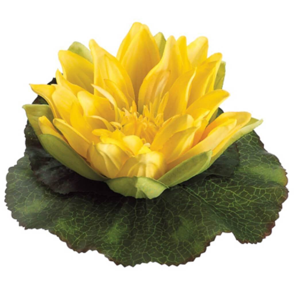 6.5"Floating Wat.Lily Head Ye 