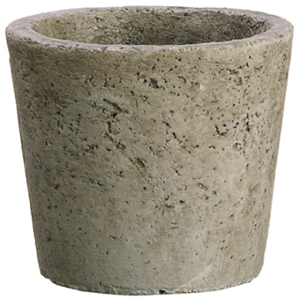 4.8D4.1&quot;H Cement Pot Gy 