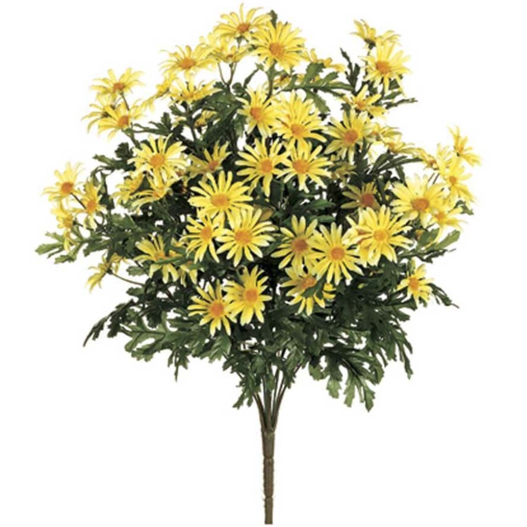 24"Farmhouse Daisy Bush X14 Ye 