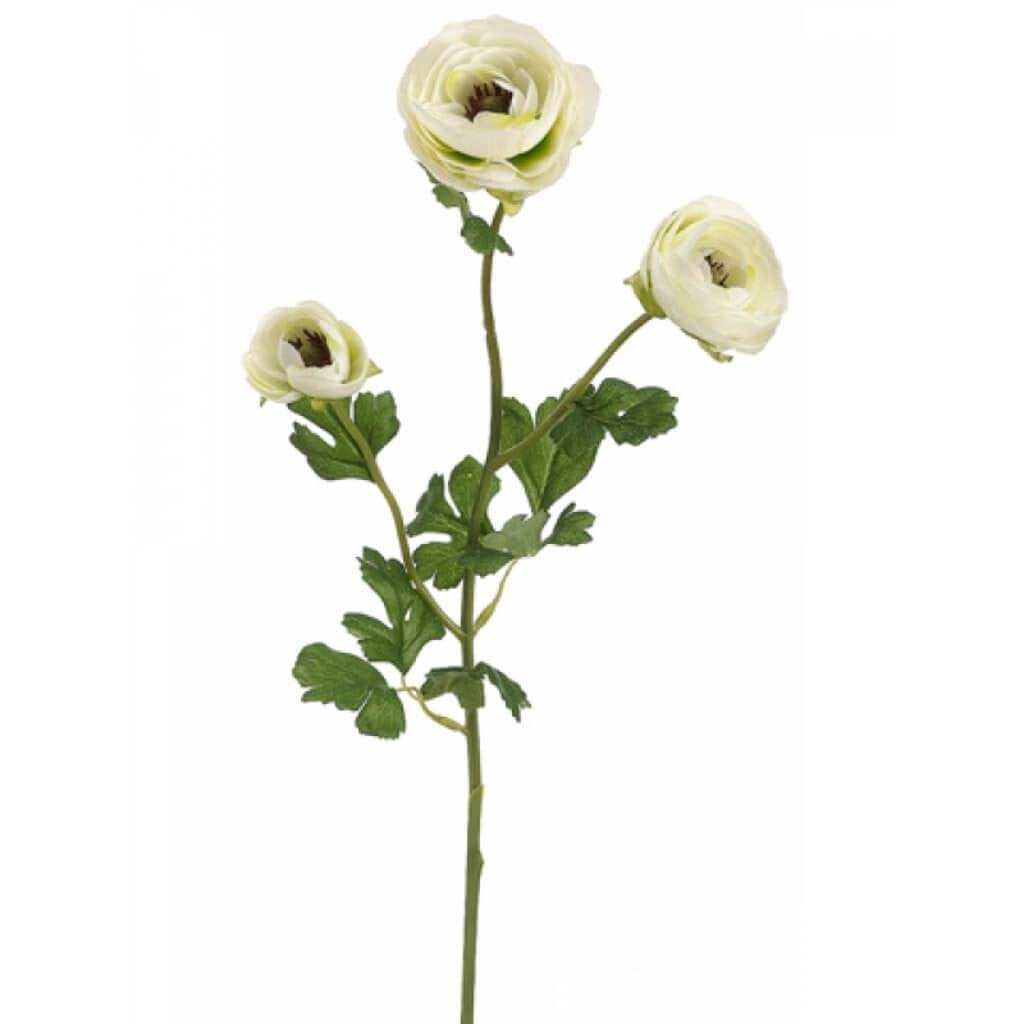 25"Ranunculus Spray Cr/Gr 