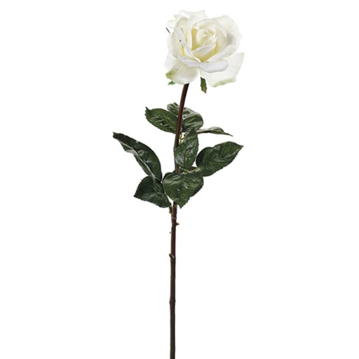 27"Rt Caroline Rose Spray Wh 