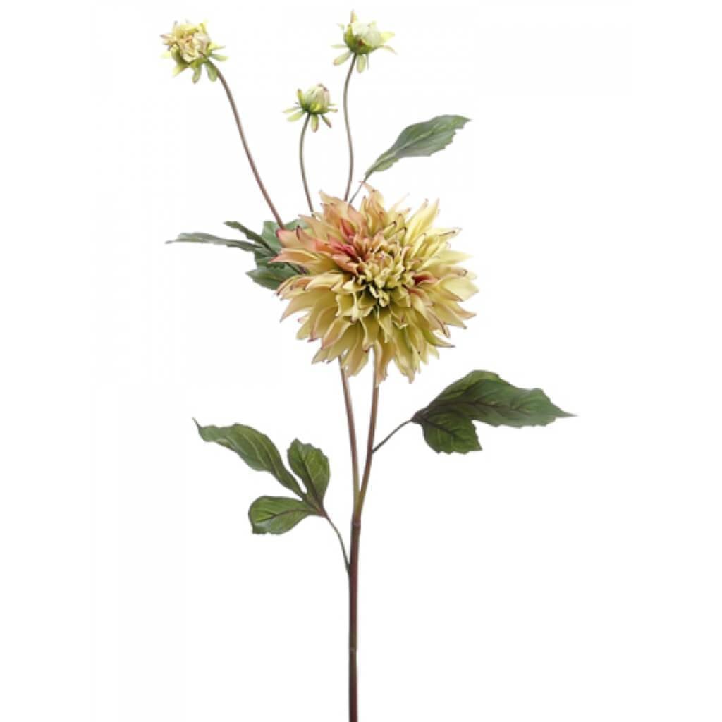 37"Garden Dahlia Spray Gr/Pu 