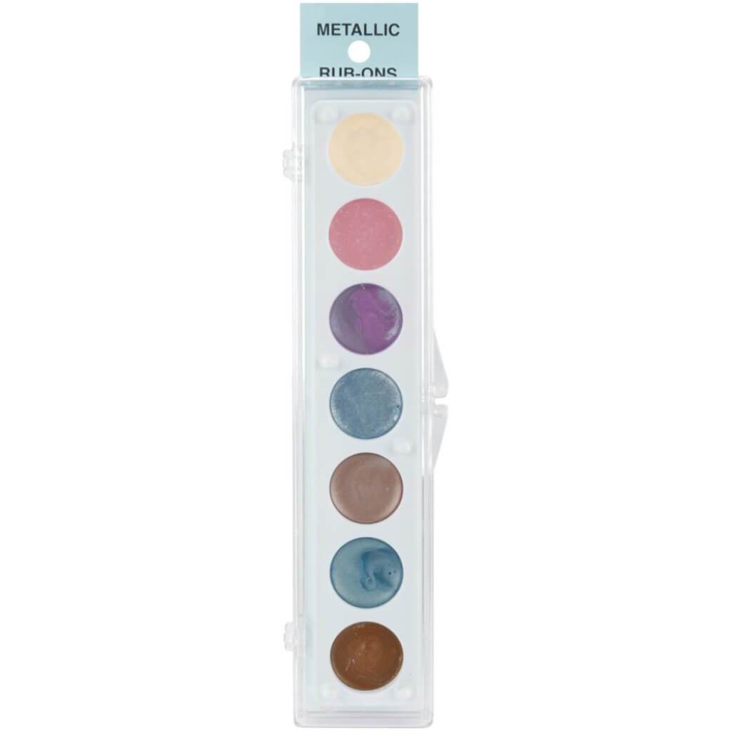 Metallic Rub-On Paint Set 7 Colors Kit No.3