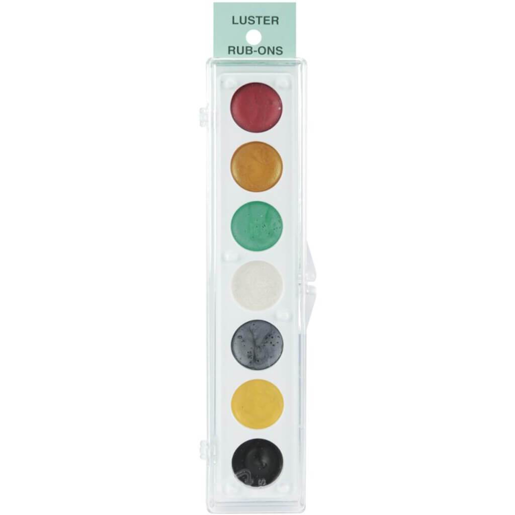 Metallic Rub-On Paint Palette 7 Colors Kit No.4