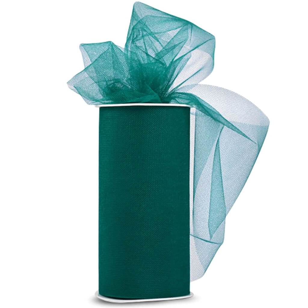 Expo Shiny Tulle 6in x 24yd Spool Emerald