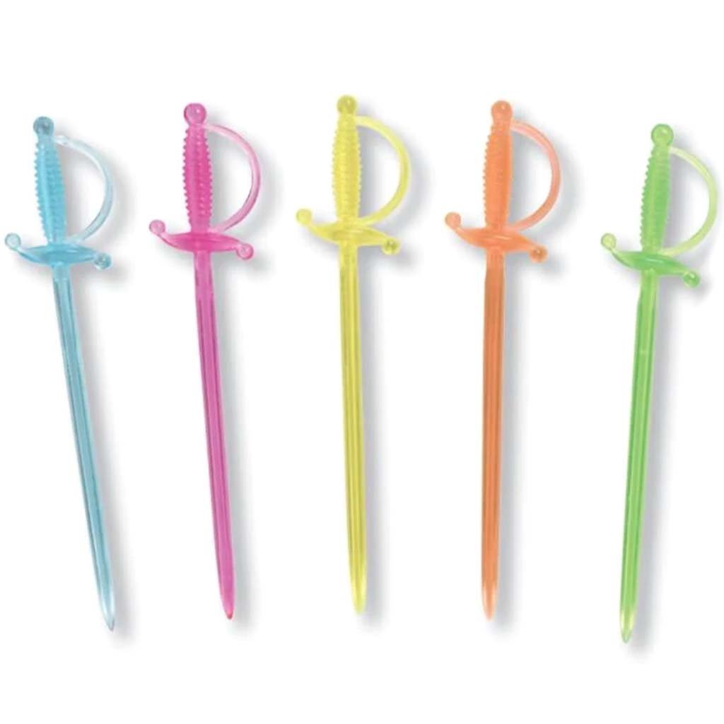 Party Picks Plastic Sword Neon 36ct 