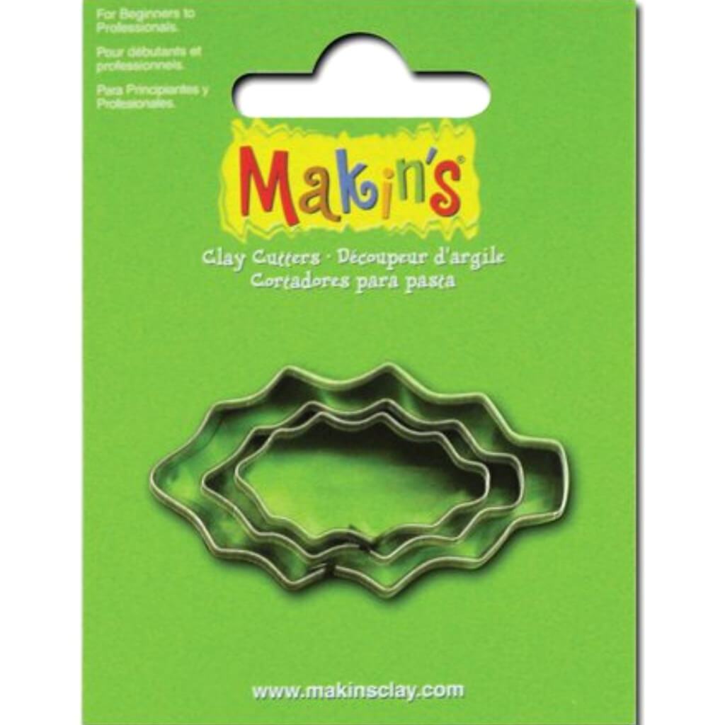 Makin's Clay Cutters Holly Leaf 3pcs