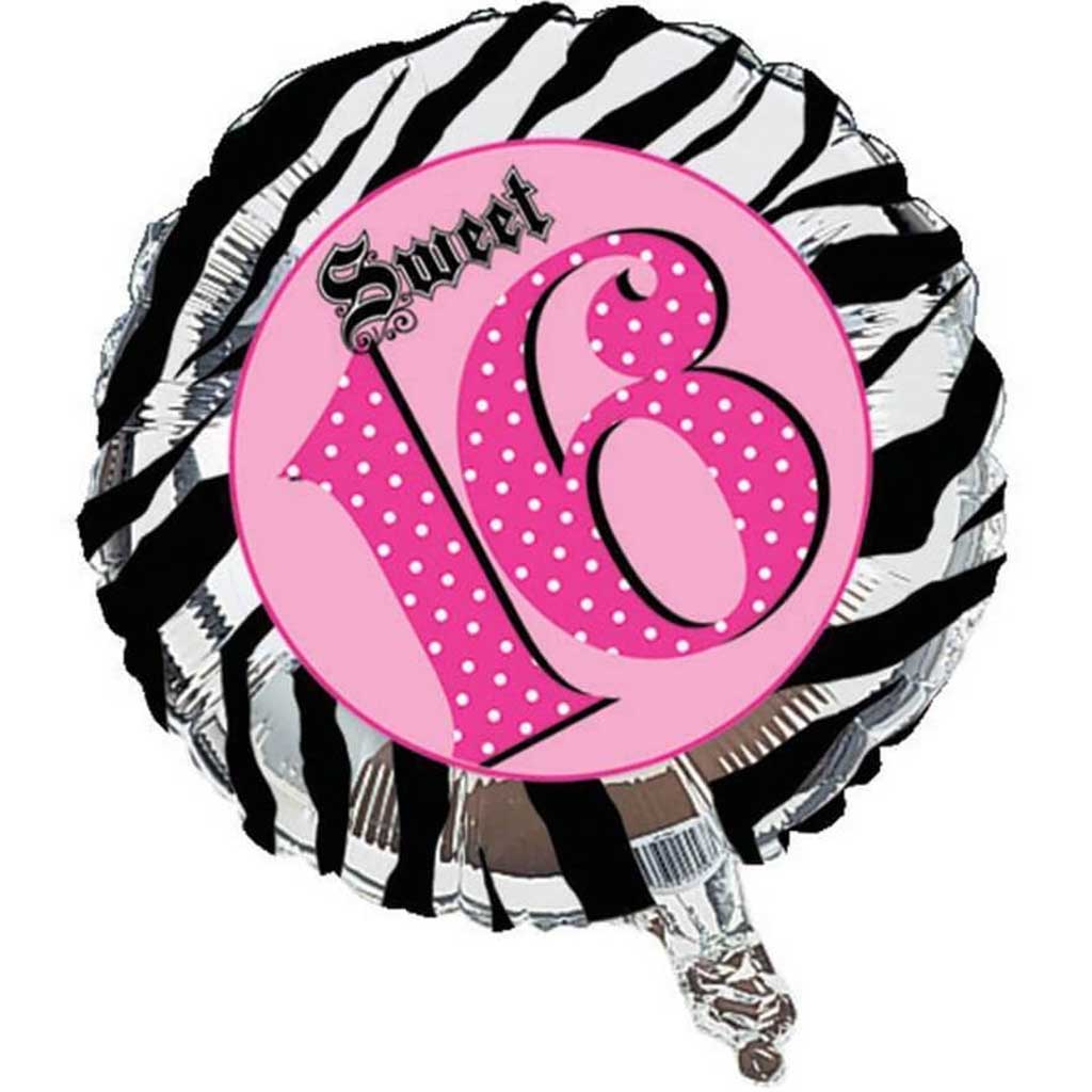 Super Stylish Sweet 16, Foil Balloon 