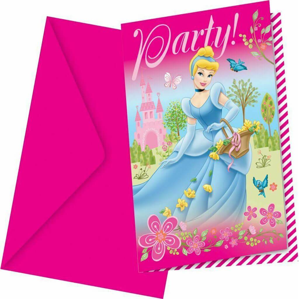 Disney Princess Invitation, 6ct