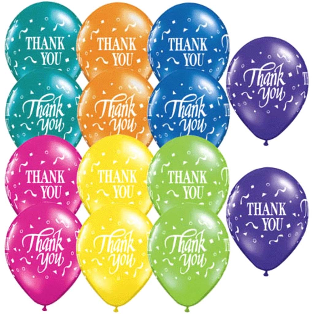 Thank You Confetti Latex Balloon 11in 