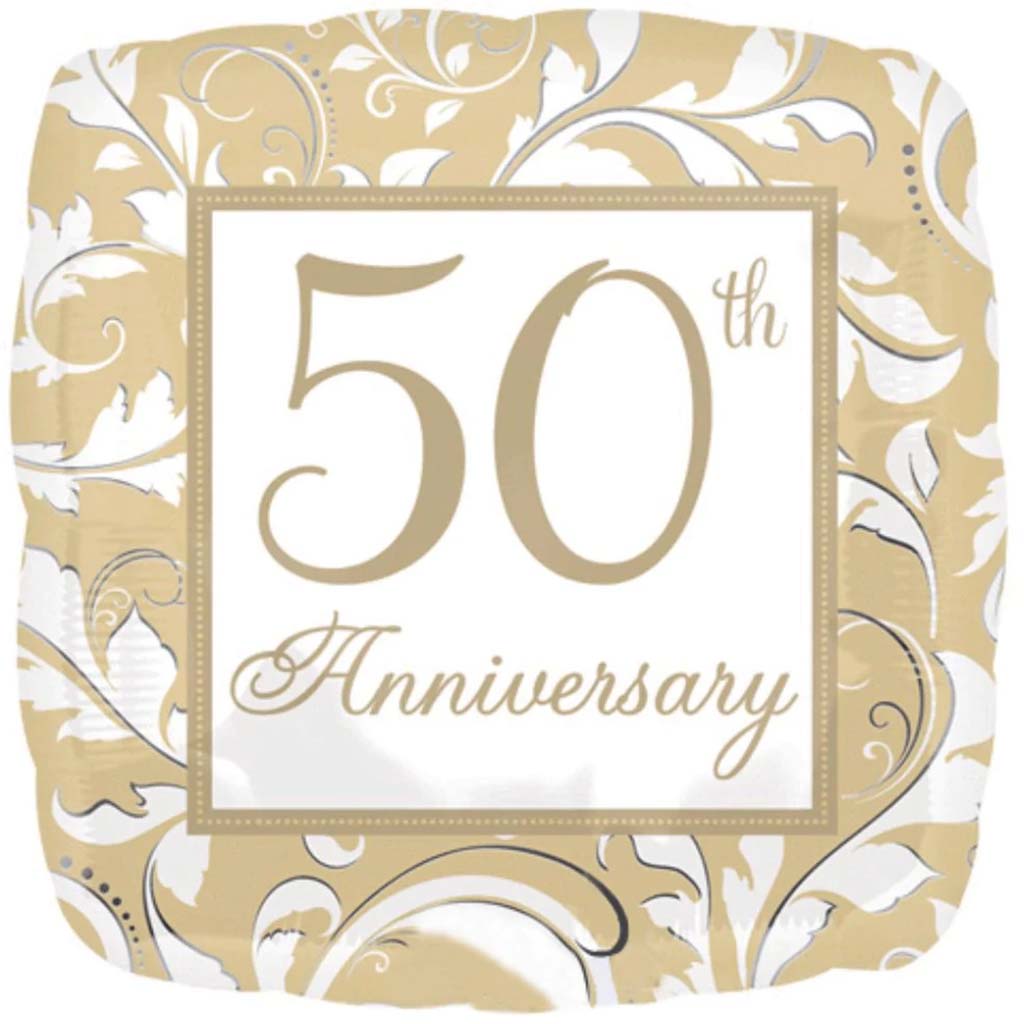 Anniversary 50th Foil Balloon 18in 