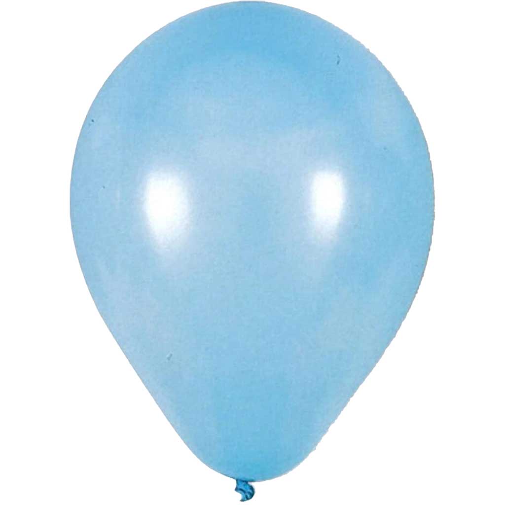 Latex Balloons 9in 25ct, Light Blue 