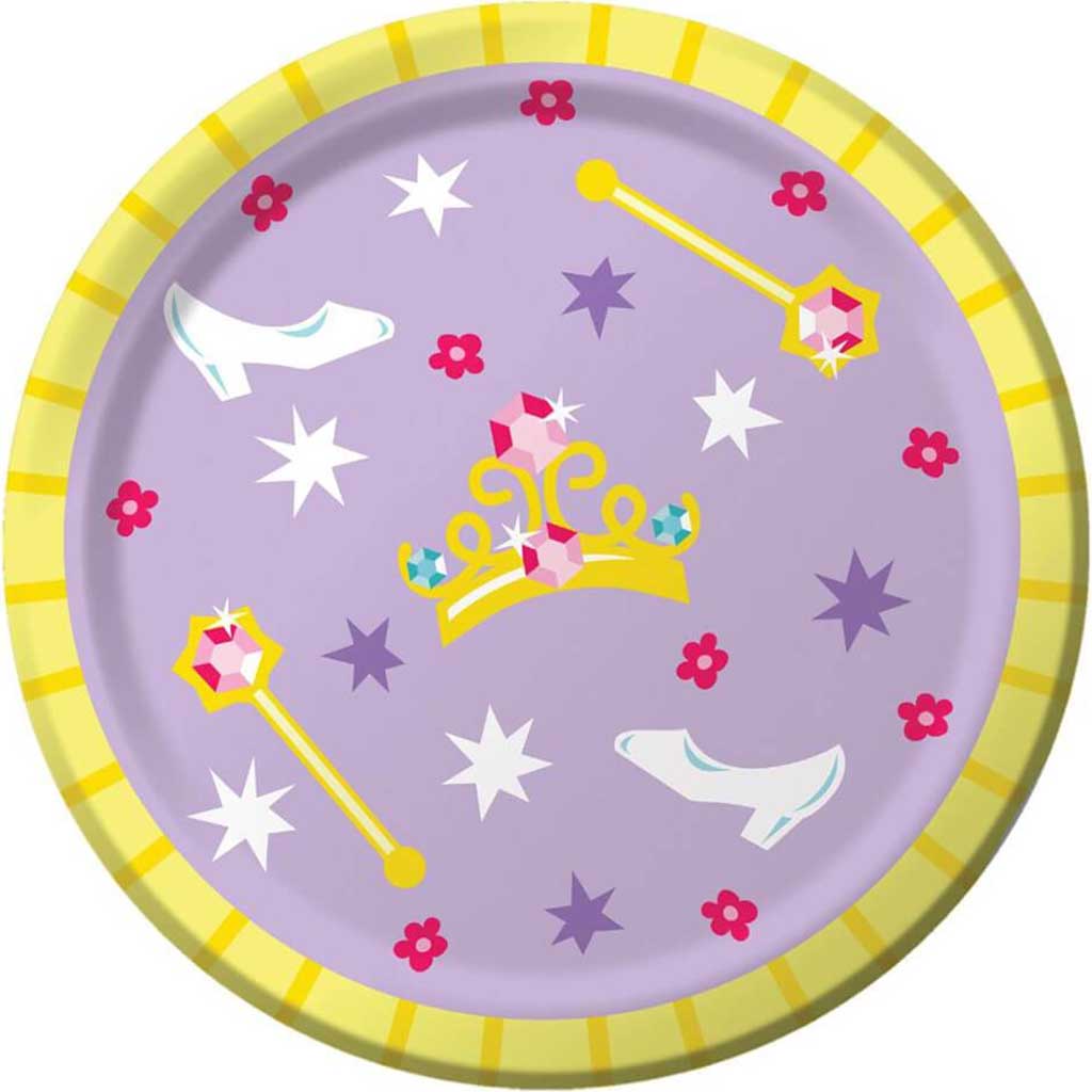 Lunch Plates 7in 8ct, Castle Fun 