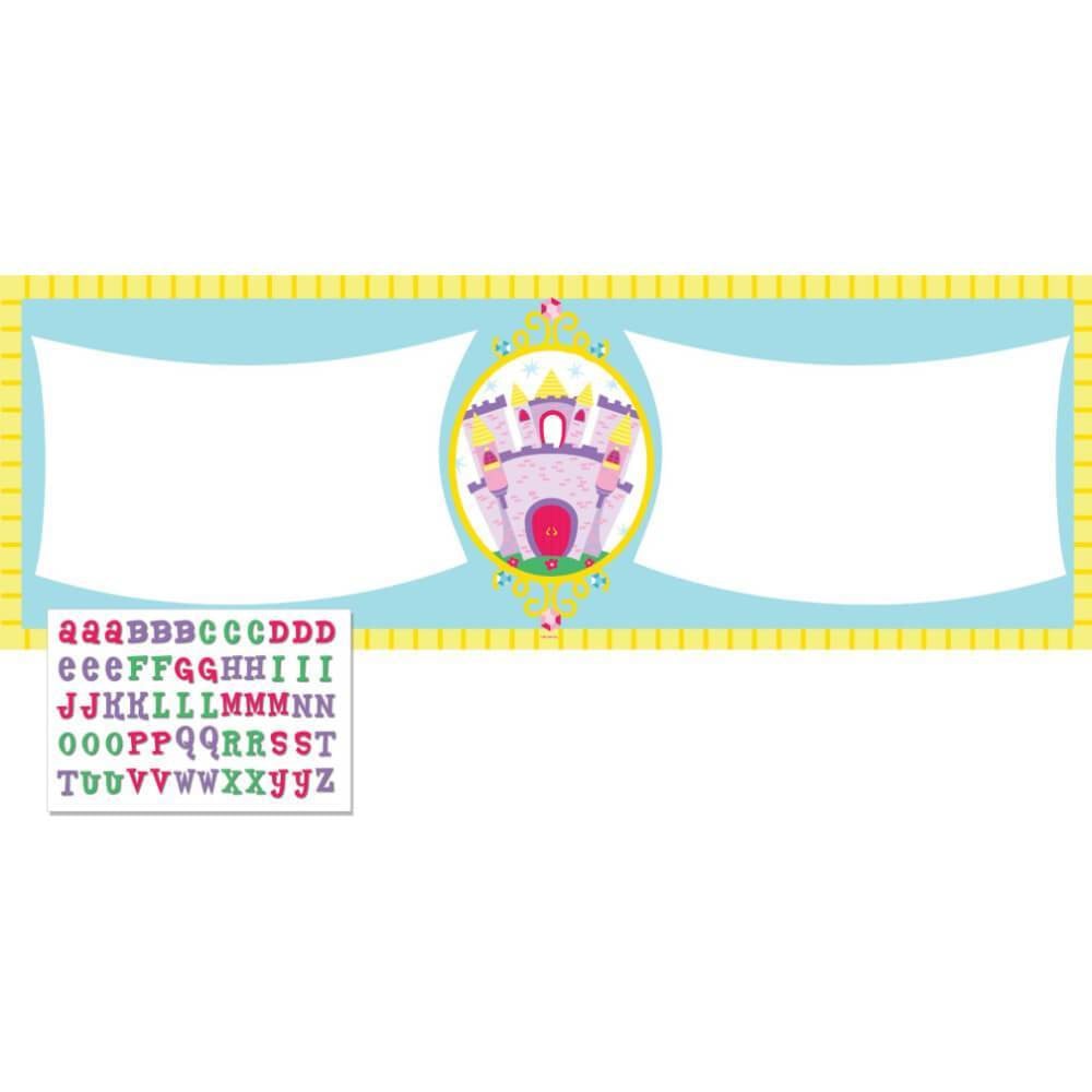 Princess Castle Fun, Giant Party Banner with Stickers 