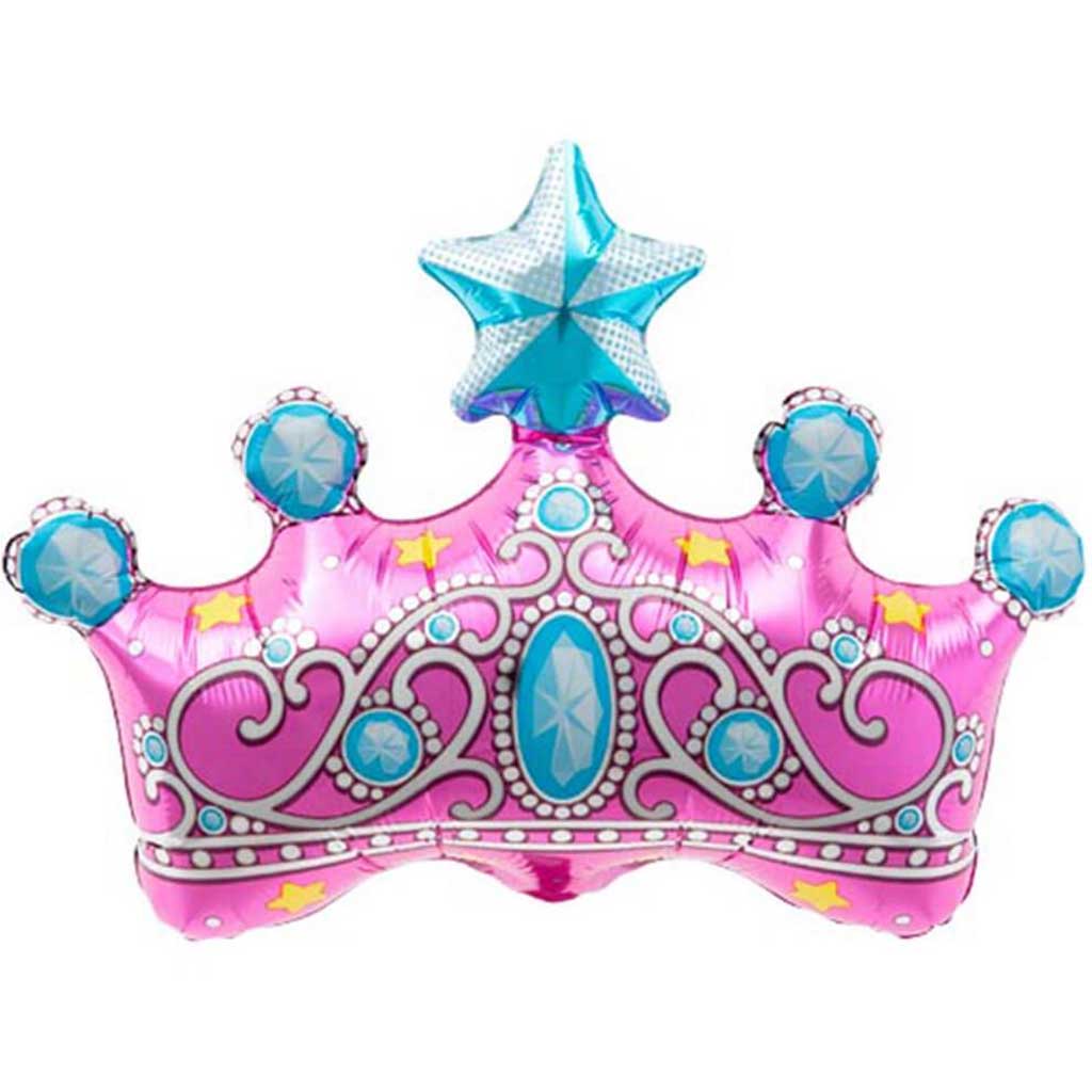 Princess Crown Shape Foil Balloon, 14in