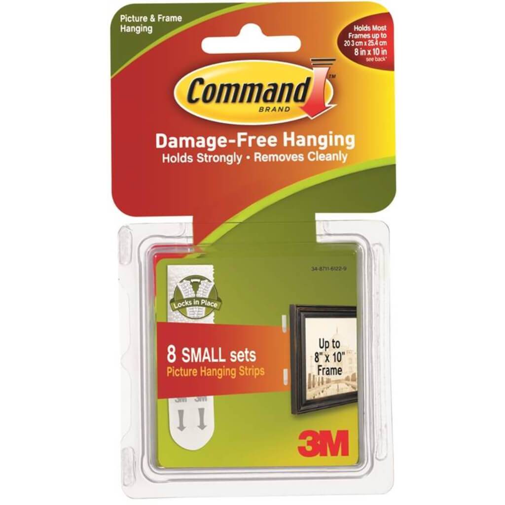 COMMAND Small Picture Hanging Strips Value Pack White