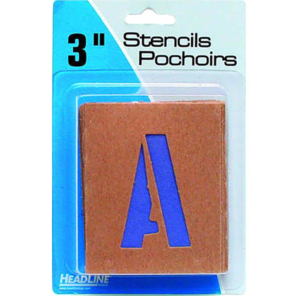 Lettering and Paint Stencils 3in Gothic Cap Numbers