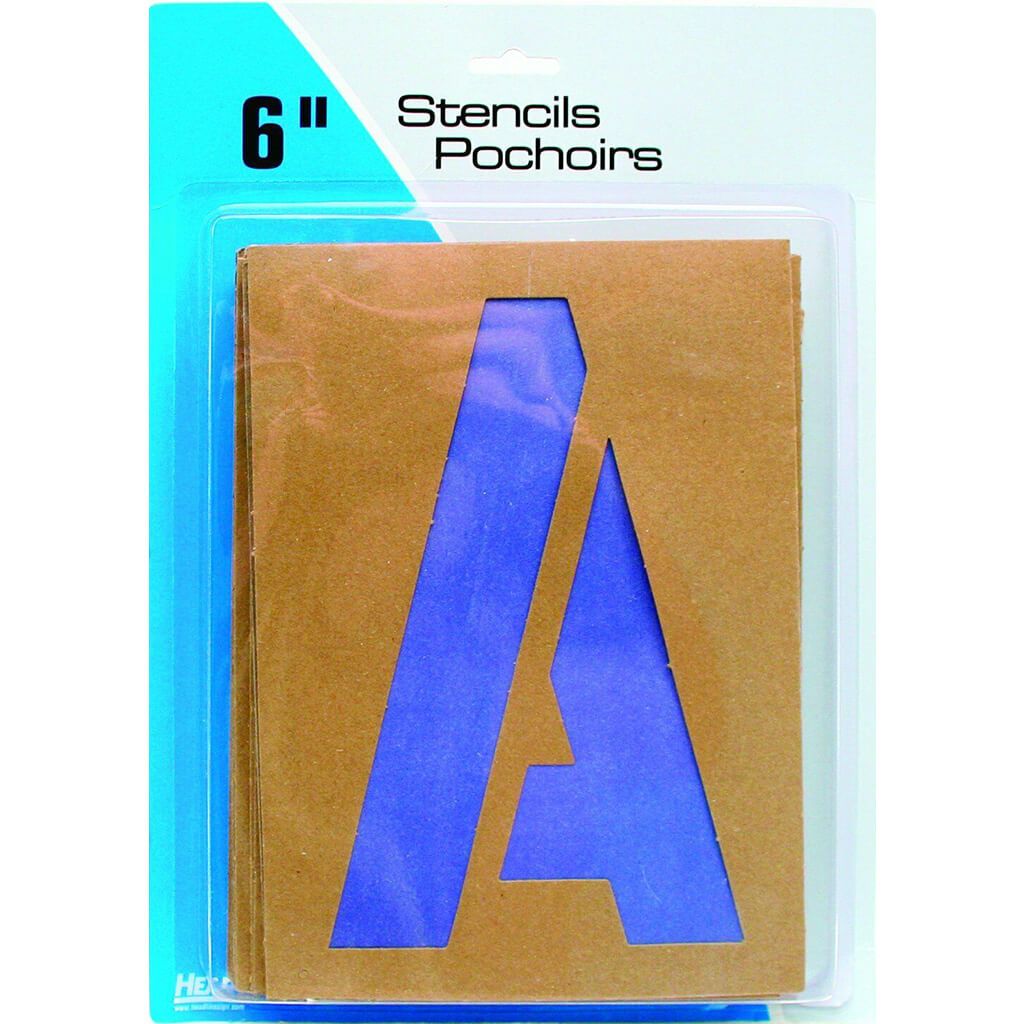 Lettering and Paint Stencils 6in Gothic Cap Numbers