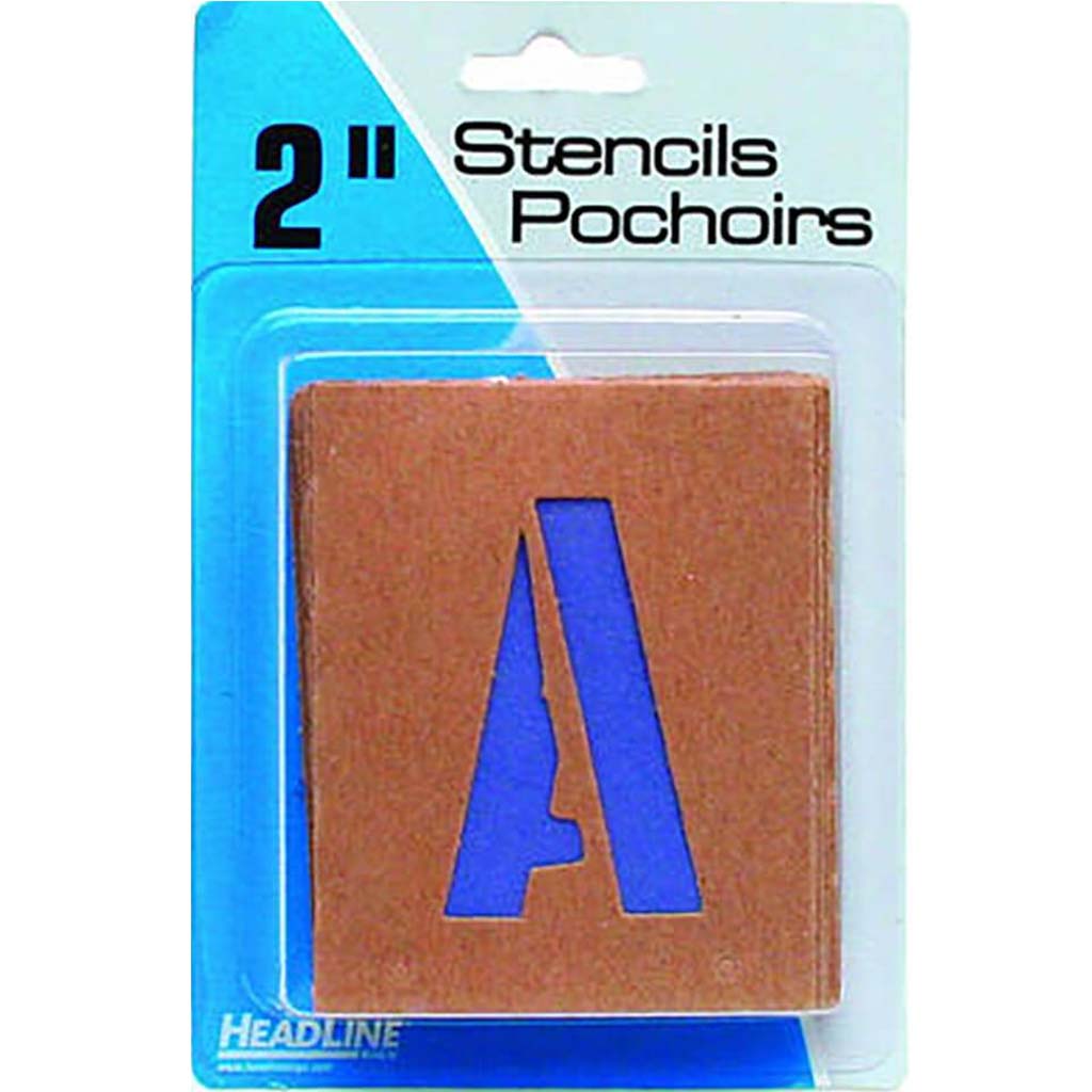 Lettering and Paint Stencils 2in Gothic Cap Numbers