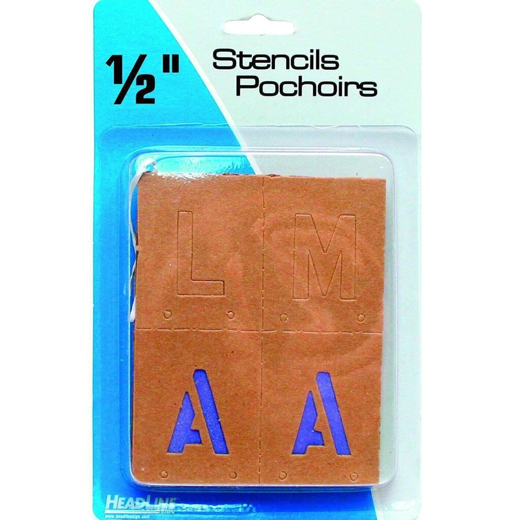 Lettering and Paint Stencils 1/2in